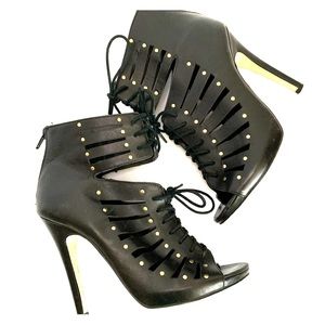 Dolce Vita Studded Lace-Up Cage Heel Sz 7 1/2